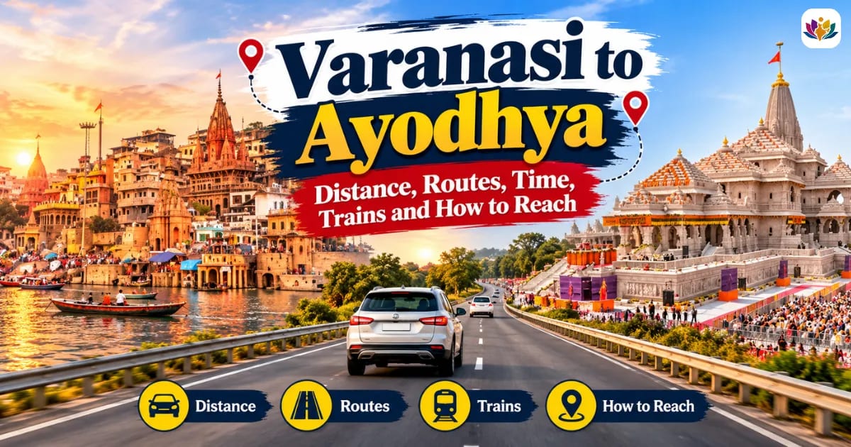 Varanasi to Ayodhya Distance