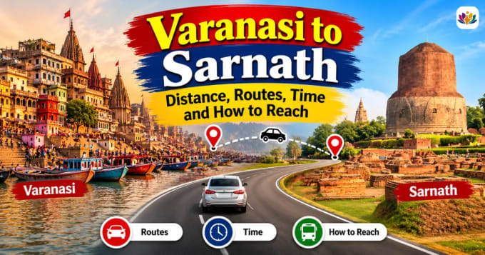 Varanasi to Sarnath Distance