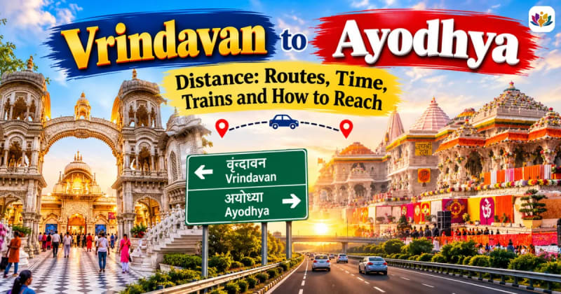 Vrindavan to Ayodhya Distance