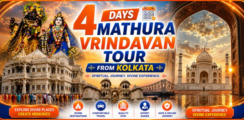4 Days Mathura Vrindavan Agra Tour from Kolkata