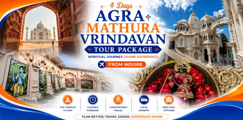 4 Days Agra Mathura Vrindavan Tour Package from Indore