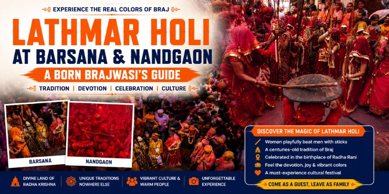 Lathmar Holi 2027 at Barsana and Nandgaon