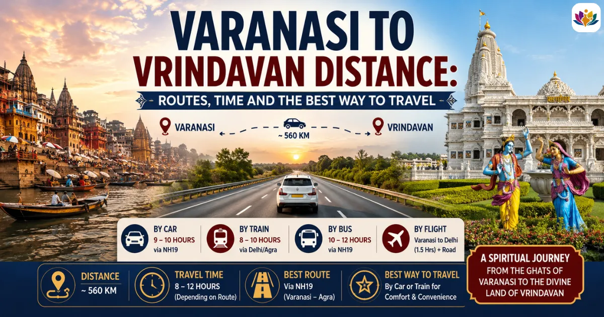 Varanasi to Vrindavan Distance: Routes, Time and the Best Way to Travel