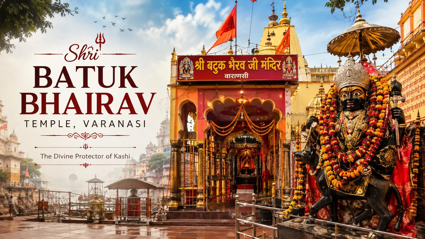 Shri Batuk Bhairav Temple Varanasi - The shrine or Akhand Deep in Bhelupur