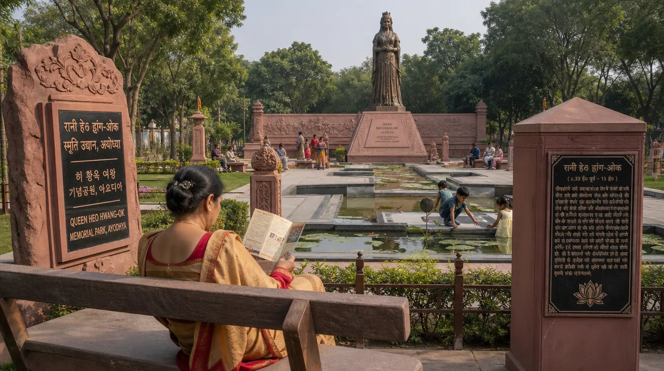 Queen Heo Hwang-ok Memorial Park Ayodhya - The Korean-style memorial park by the Saryu riverfront