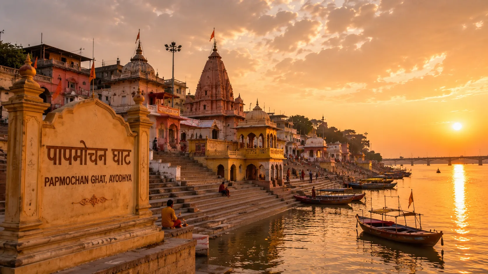 Papmochan Ghat Ayodhya - The sacred ghat of liberation from sins on the Saryu