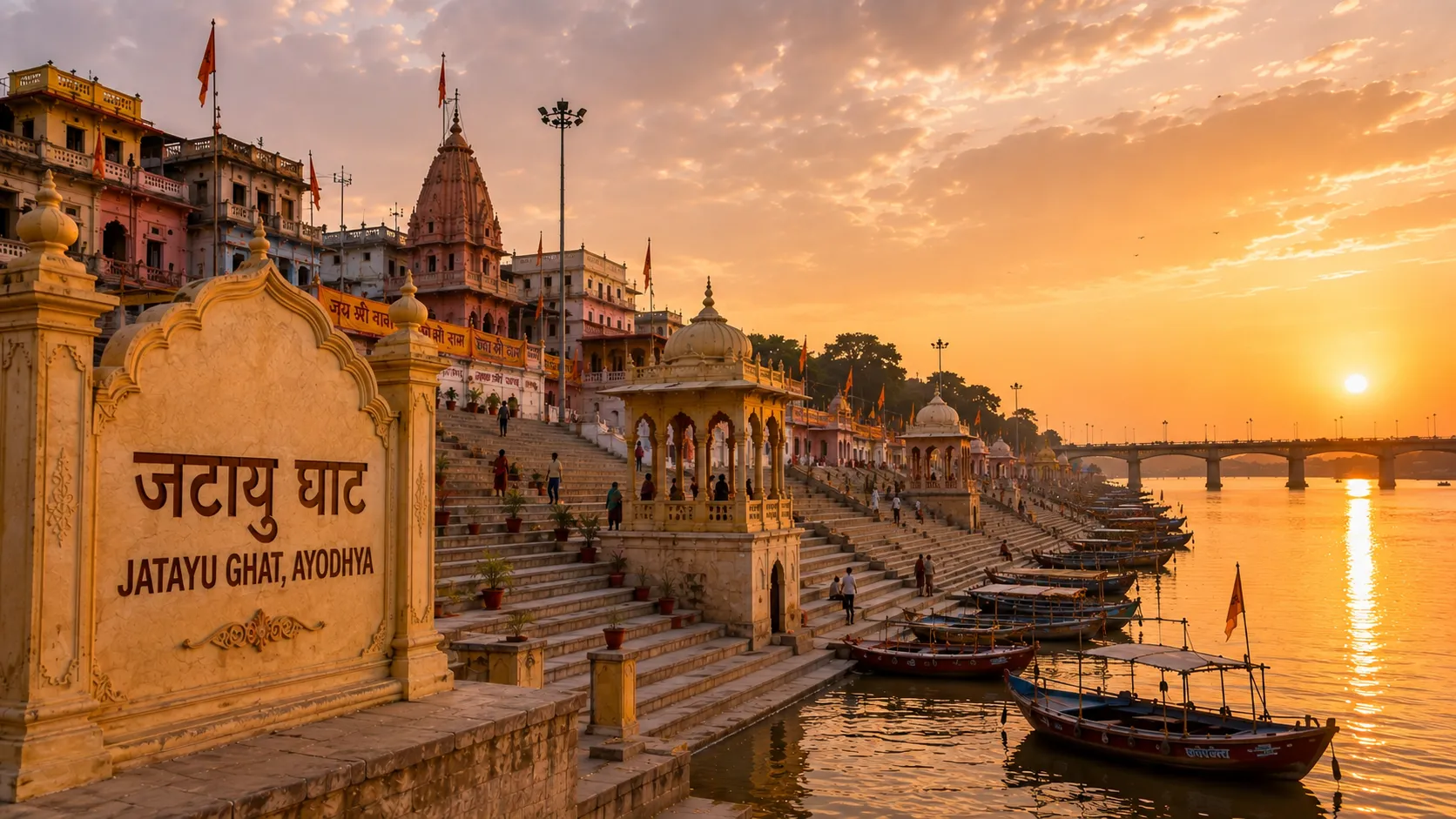 Jatayu Ghat Ayodhya - The new riverfront ghat honouring the heroic bird of the Ramayana