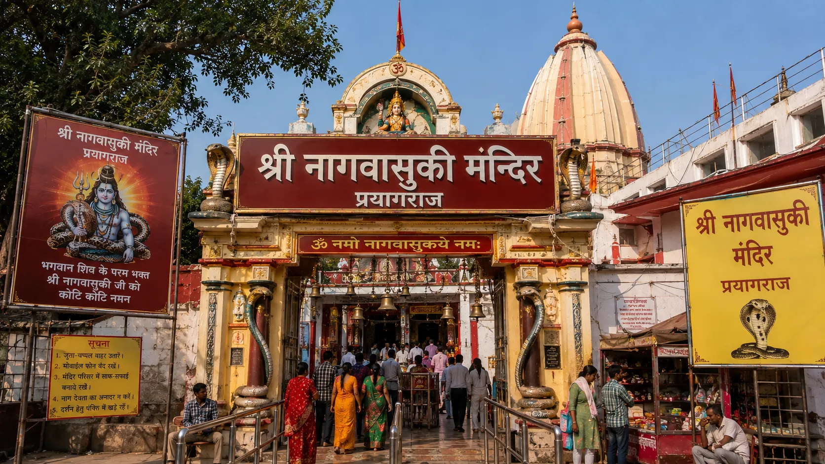Shri Nagvasuki Mandir Prayagraj - The temple of the serpent king on the Ganga