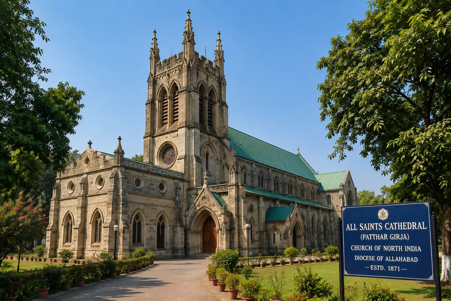 All Saints Cathedral (Patthar Girja) Prayagraj - The Gothic Church of Stones