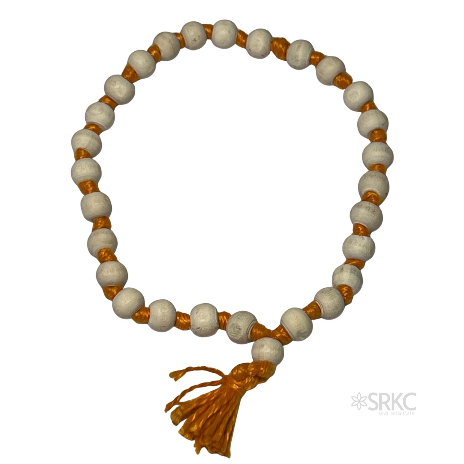 SRKC Neem Wood Sumeru Mala 27+1 Japa Beads Hand-Knotted Vrindavan - view 3