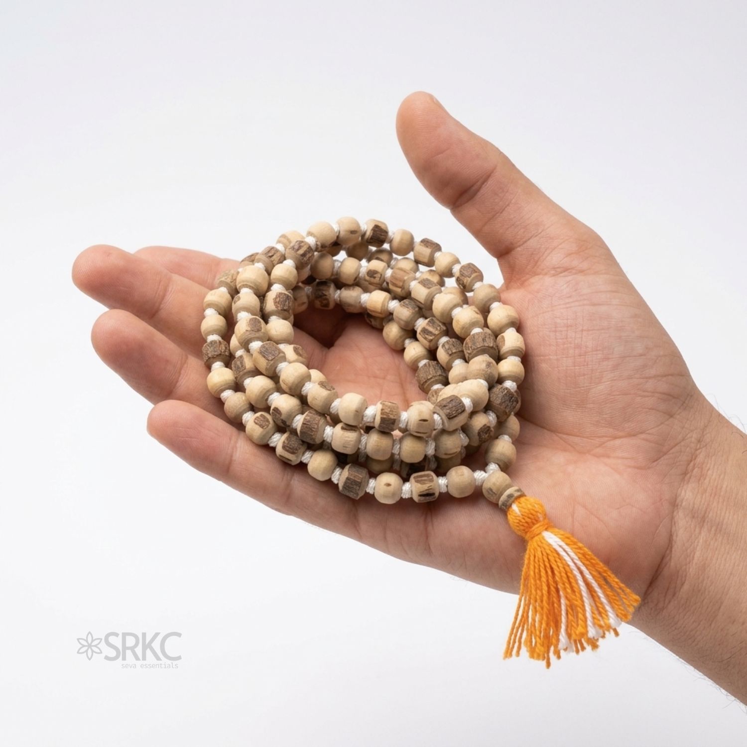 Original Tulsi Japa Mala 108+1 Beads Hand-Knotted Vrindavan - view 1