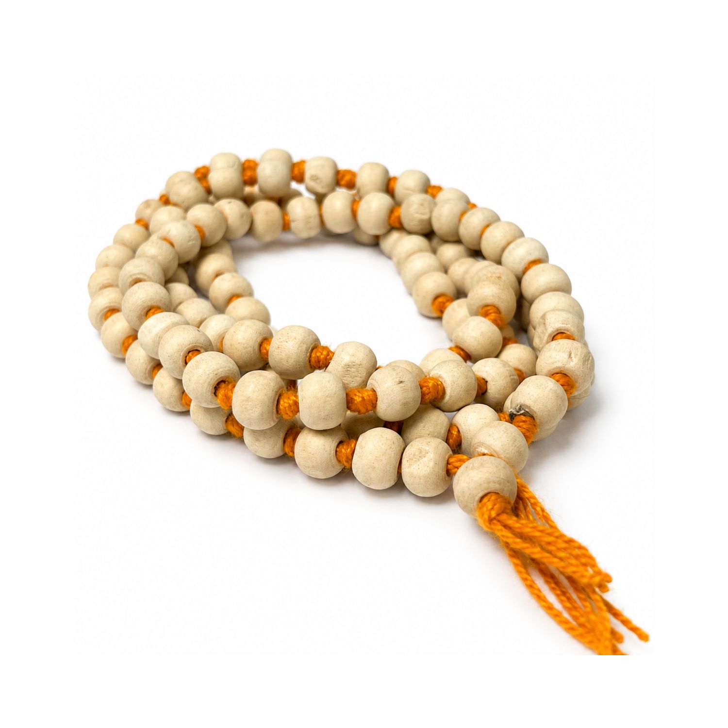 Neem Wood Japa Mala 108+1 Beads 5mm Vrindavan - view 3