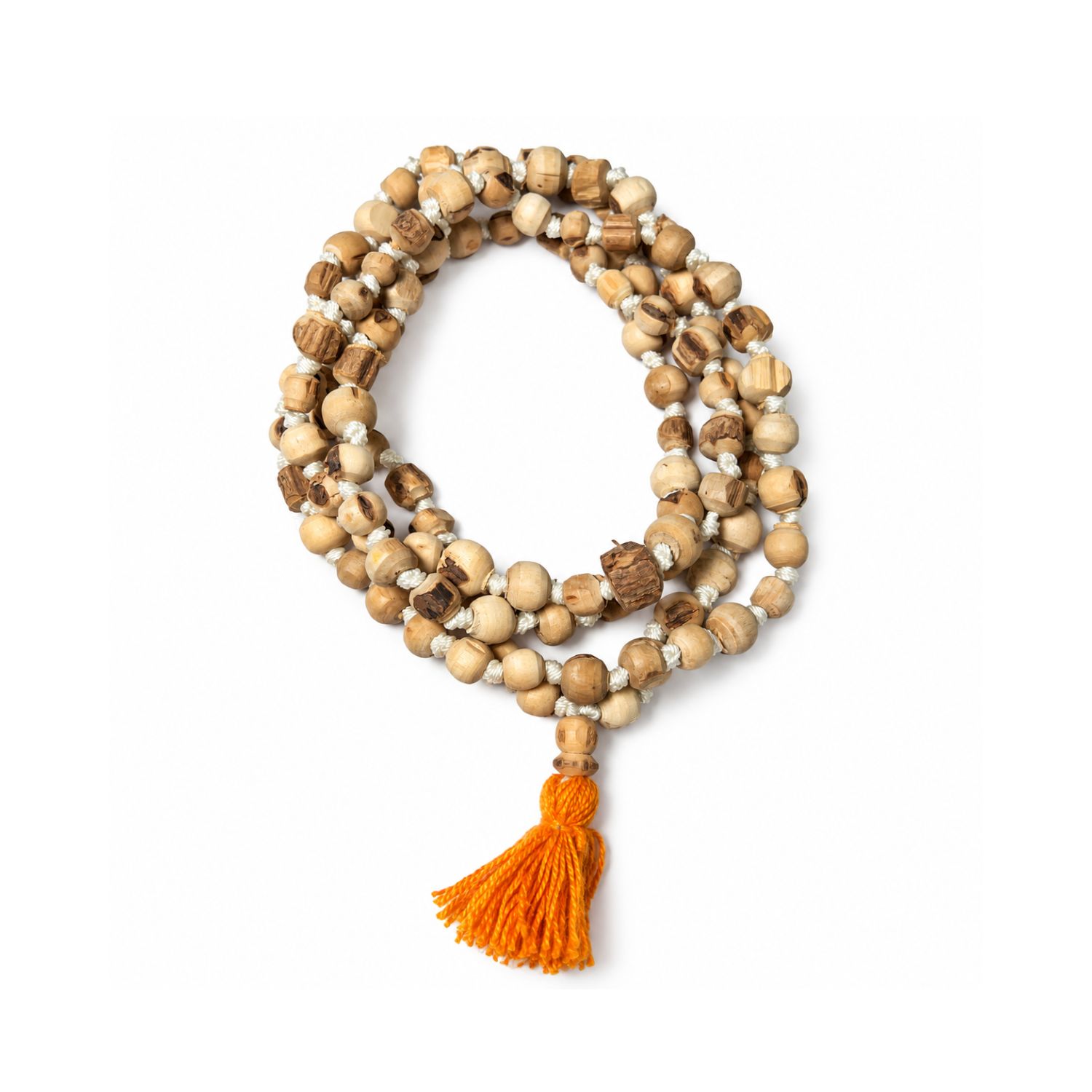 Original Tulsi Japa Mala 108+1 White Thread Vrindavan - view 2