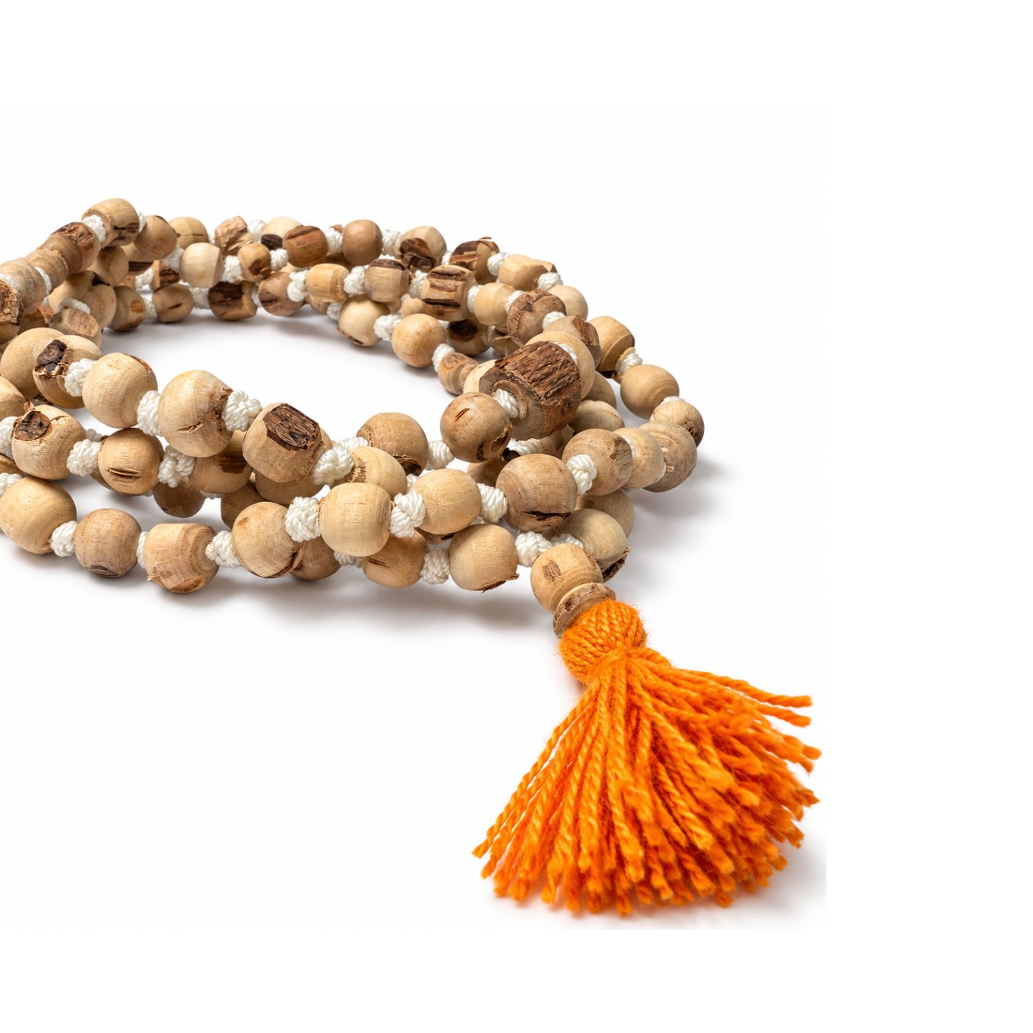 Original Tulsi Japa Mala 108+1 White Thread Vrindavan - view 3