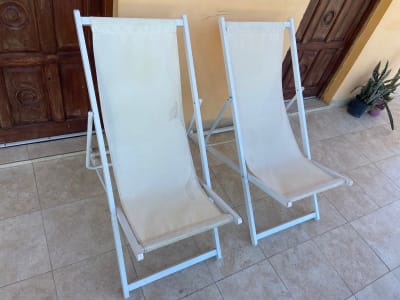 2 reposeras plegables en oferta