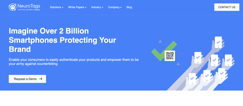 Neurotags anti counterfeiting tech