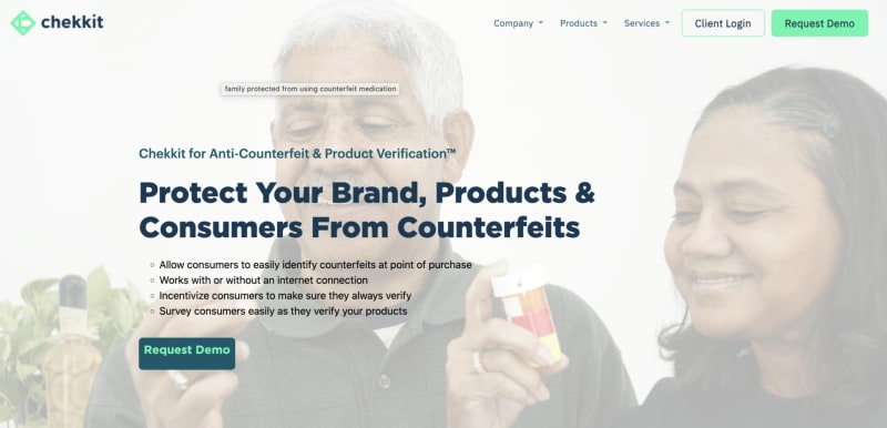 Chekkit is the best anti counterfeit solution