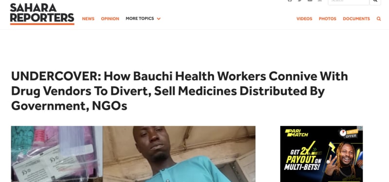Report on diversion of medicines