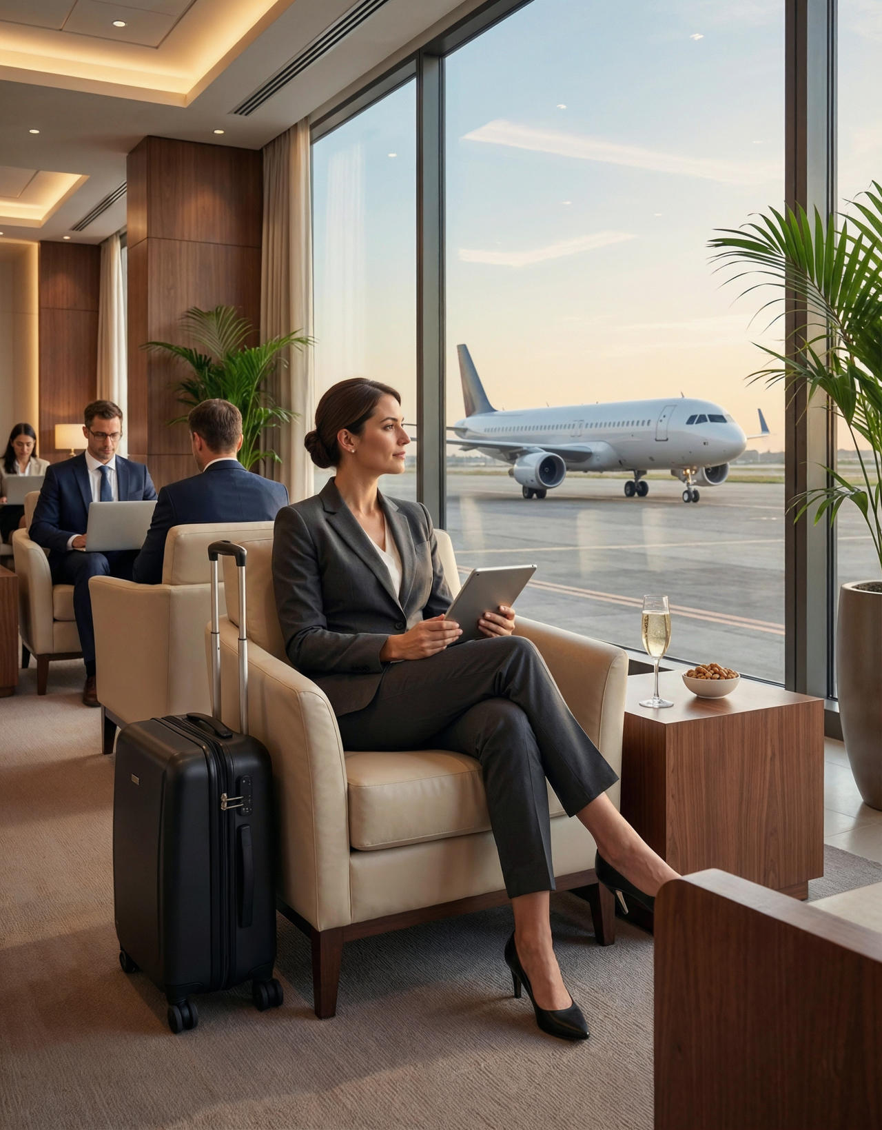 Premium aircraft cabin for touring talent