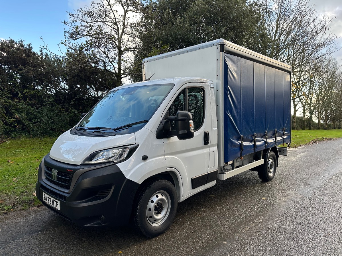 2022 (22) FIAT DUCATO 35 (3.5T) L3 2.2 MULTIJET II 160BHP [EURO 6] 3.5M CURTIAN SIDE – ONLY 66000 MILES