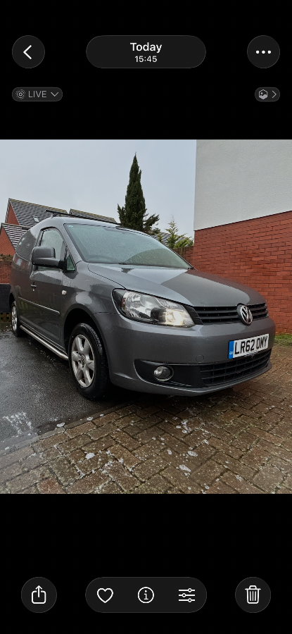 VW Caddy 1.6 TDI BlueMotion HIGHLINE 2012 | A/C | Cruise | Alloys | MOT