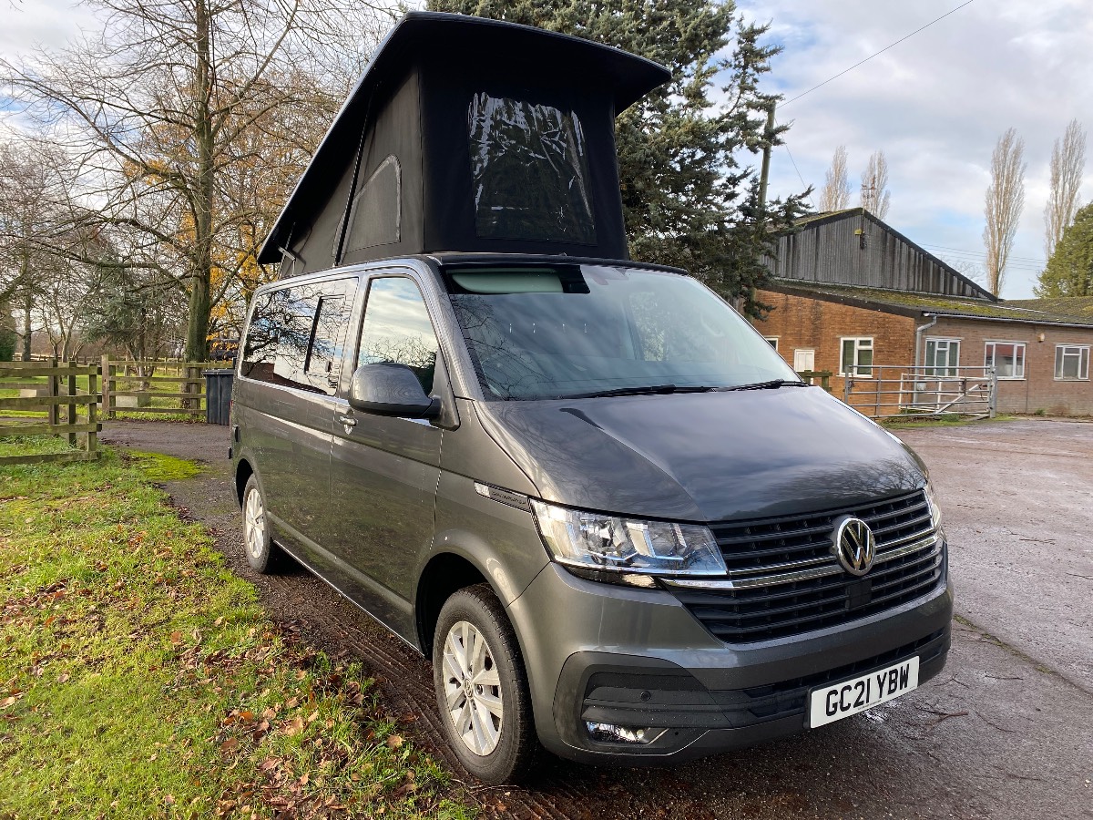 2021 VW Transporter Highline Campervan 4 Berth Pop Top Manual SWB