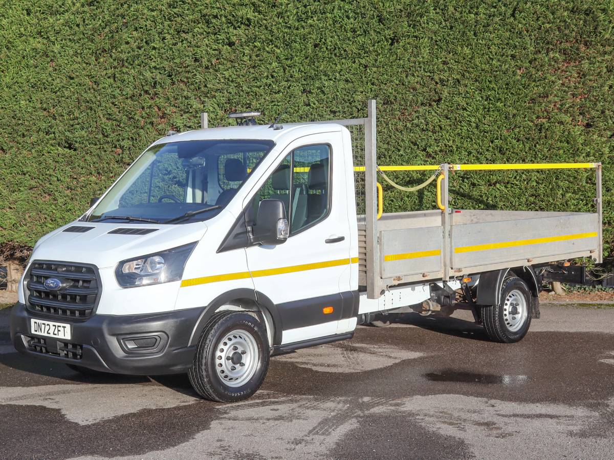 2022 (72) Ford Transit 350 RWD 2.0tdci, 130ps, 13'7"/4.2M L4 Dropside Pick Up