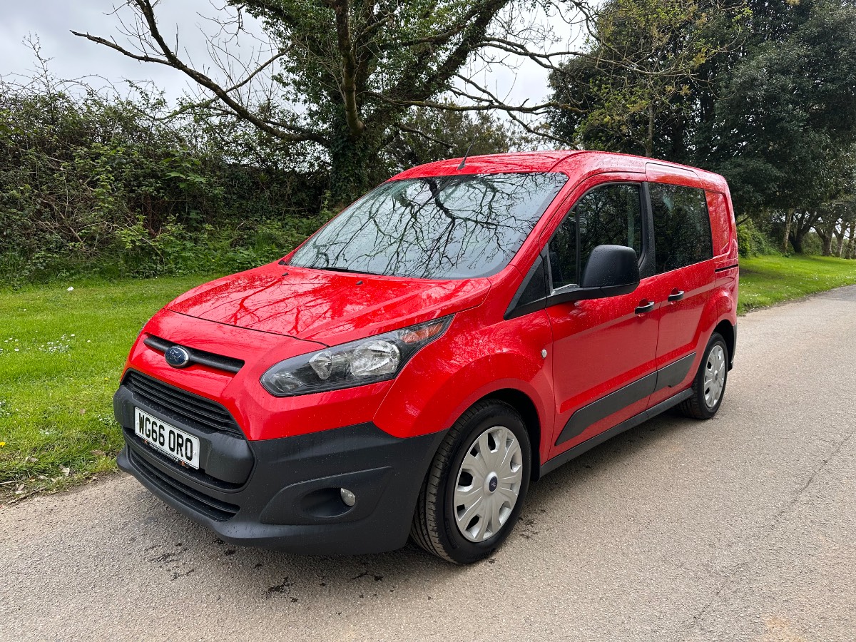 2016 (66) FORD TRANSIT CONNECT 220 L1 1.5 TDCI [EURO 6] SWB 5 SEAT DOUBLE CAB VAN - 68000 MILES