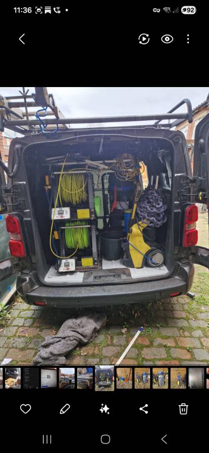 Fully kitted out window cleaning van