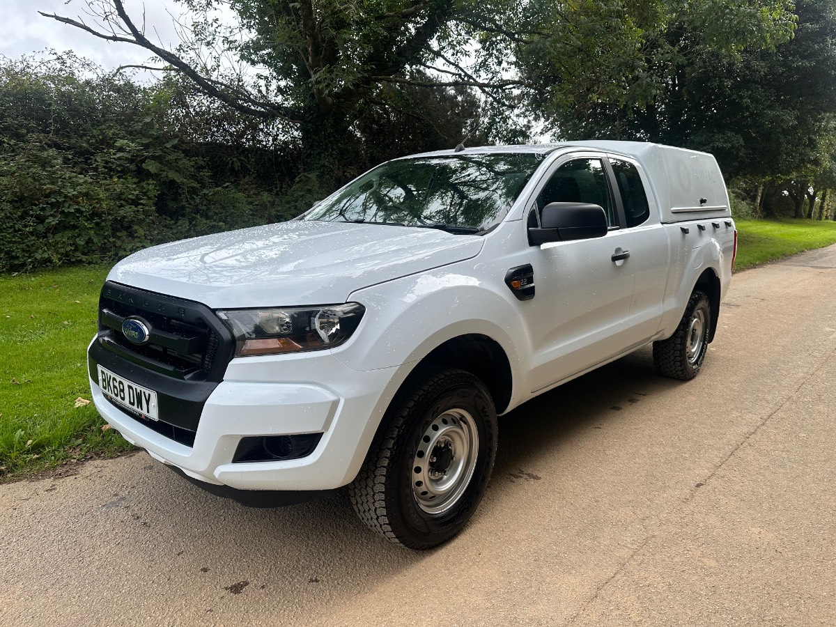 2018 (68) FORD RANGER XL SUPER CAB 2.2 TDCI 160BHP [EURO 6] 4X4 PICK-UP - ONLY 24000 MILES!