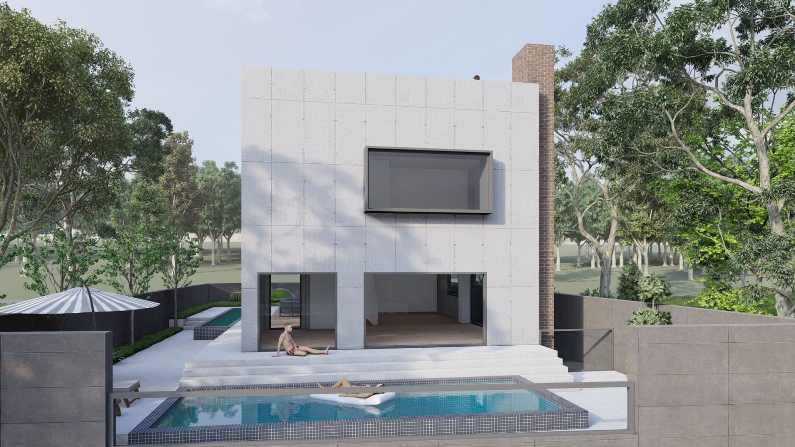 Salihli Villa, bahçe cephesi