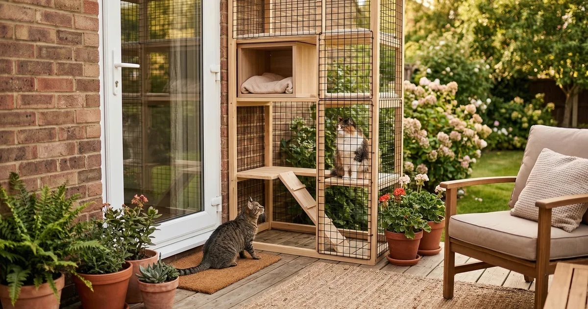 How to Build a Catio: The Complete DIY Outdoor Cat Enclosure Guide ...