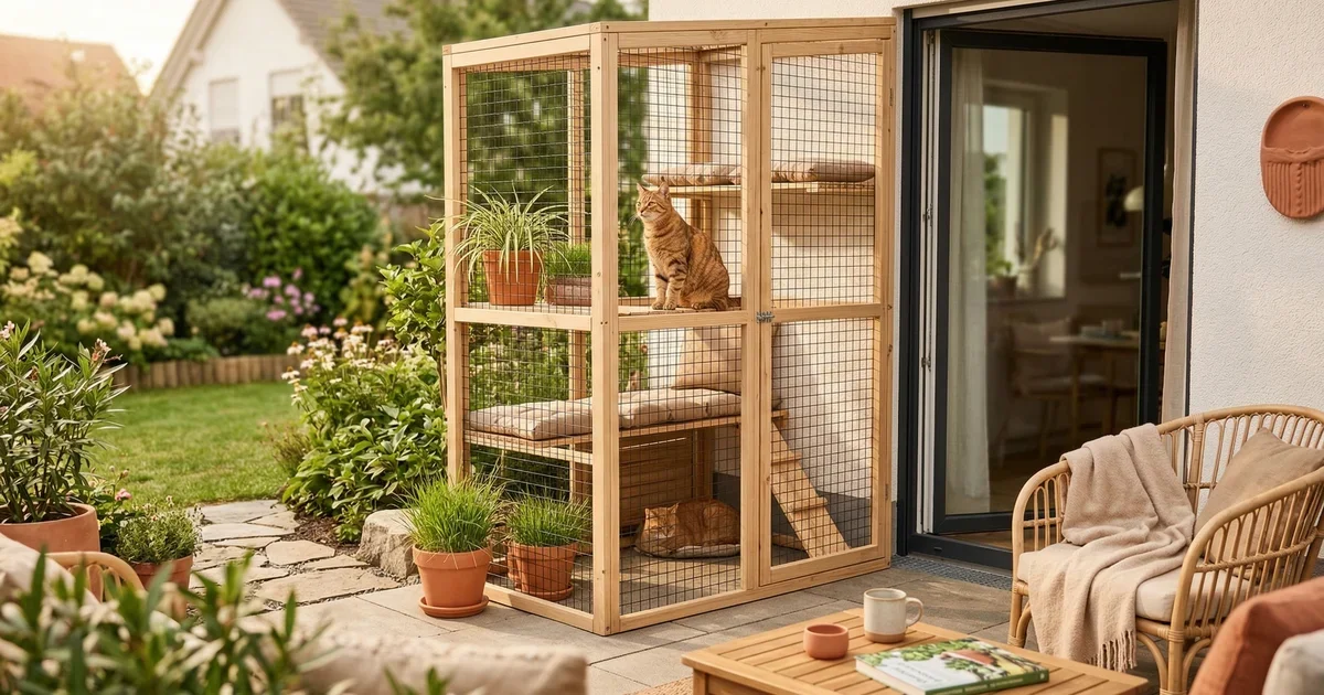 How to Build a Catio: The Complete DIY Outdoor Cat Enclosure Guide ...