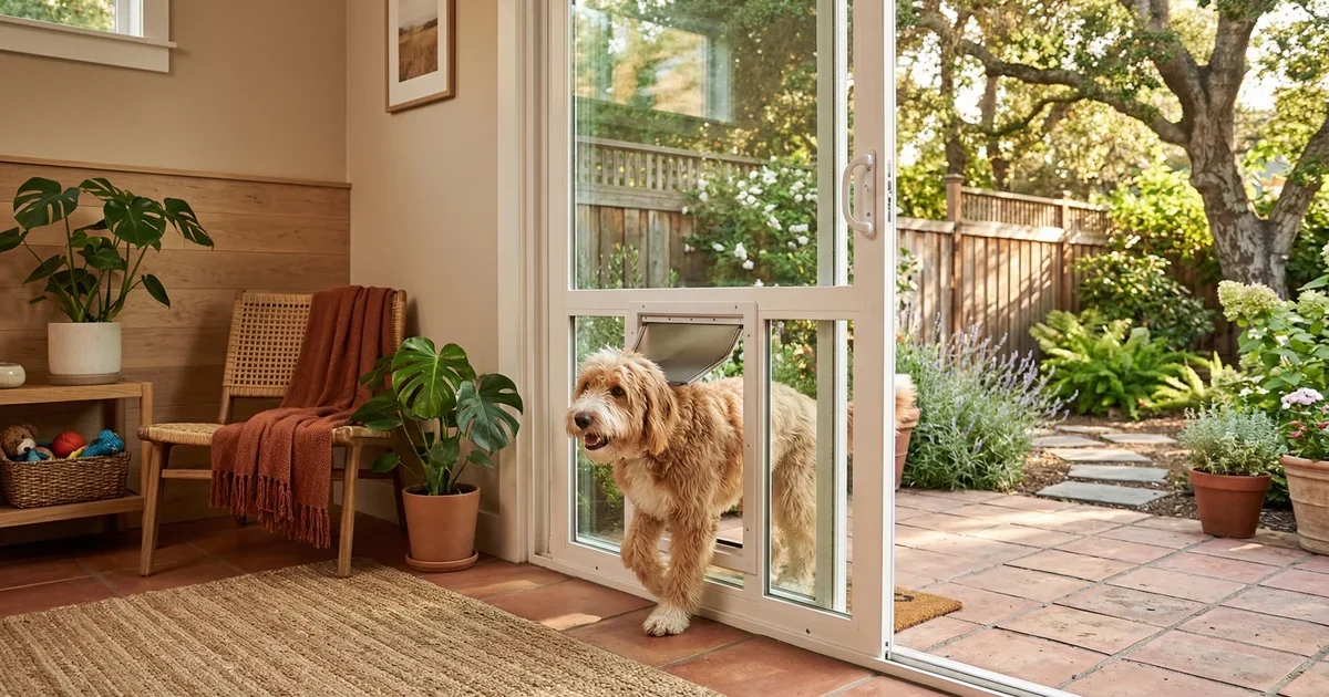Cozy Sliding Glass Door With Dog Door Gallery