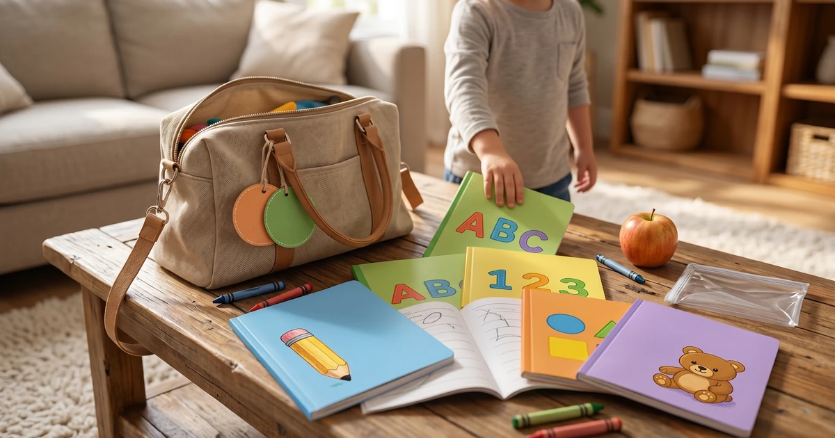 Screen-free airport activity bag that saved our 4-hour flight