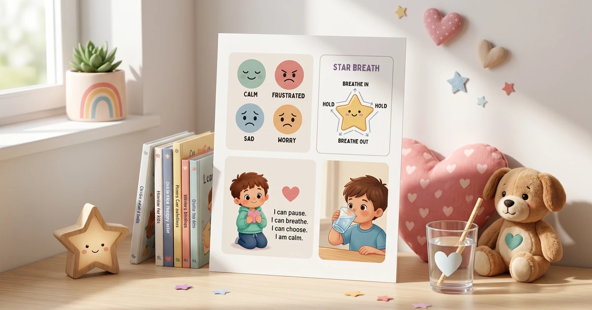 Calm Down Choices Free Printable: Downloadable Visuals for Kids