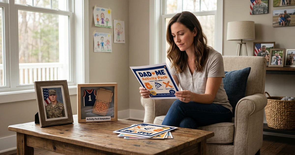 Military Dad Keepsake Decor: Long Distance Bond Gifts