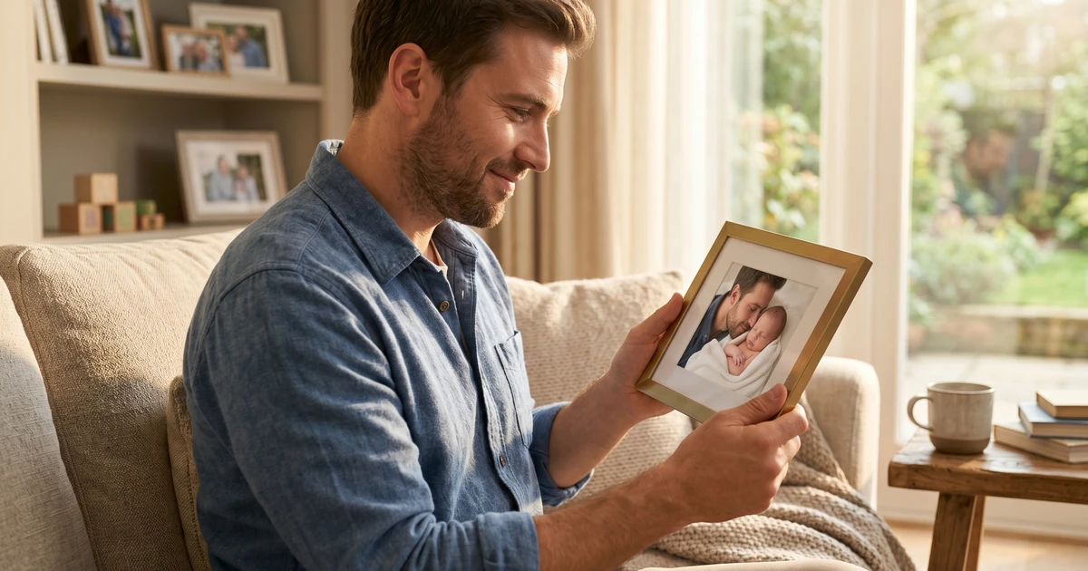 New Dad Keepsake Gift: First Father's Day Frame
