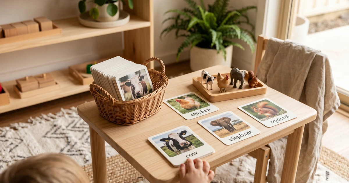 Realistic Animal Flashcards For The Montessori Home