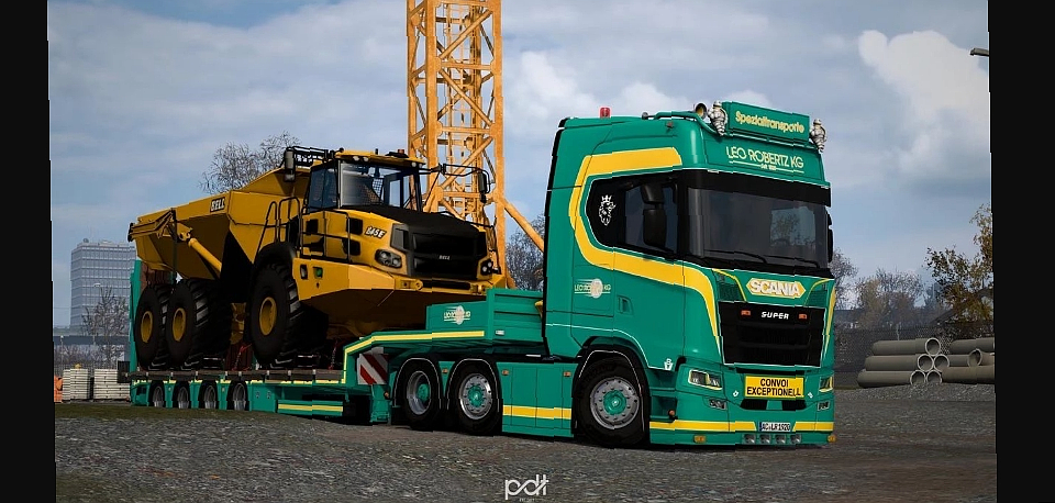 МОД Scania S650 Leo Robertz KG   Kassbohrer Trailer v1.0 ДЛЯ EURO TRUCK SIMULATOR 2