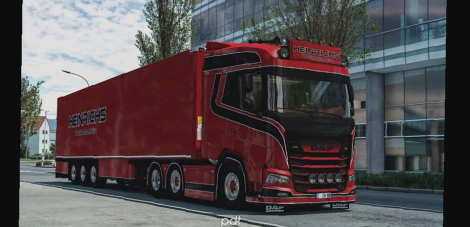 МОД DAF XG Heinrichs Thermoliner   trailer v3.0 ДЛЯ EURO TRUCK SIMULATOR 2