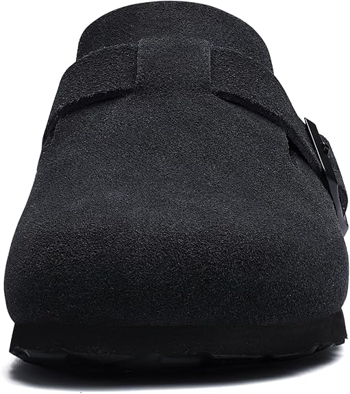 Asgard Genuine Suede Clogs For Women Men Leather Mules Arch Support Potato Shoes With Comfort Cork Footbed
