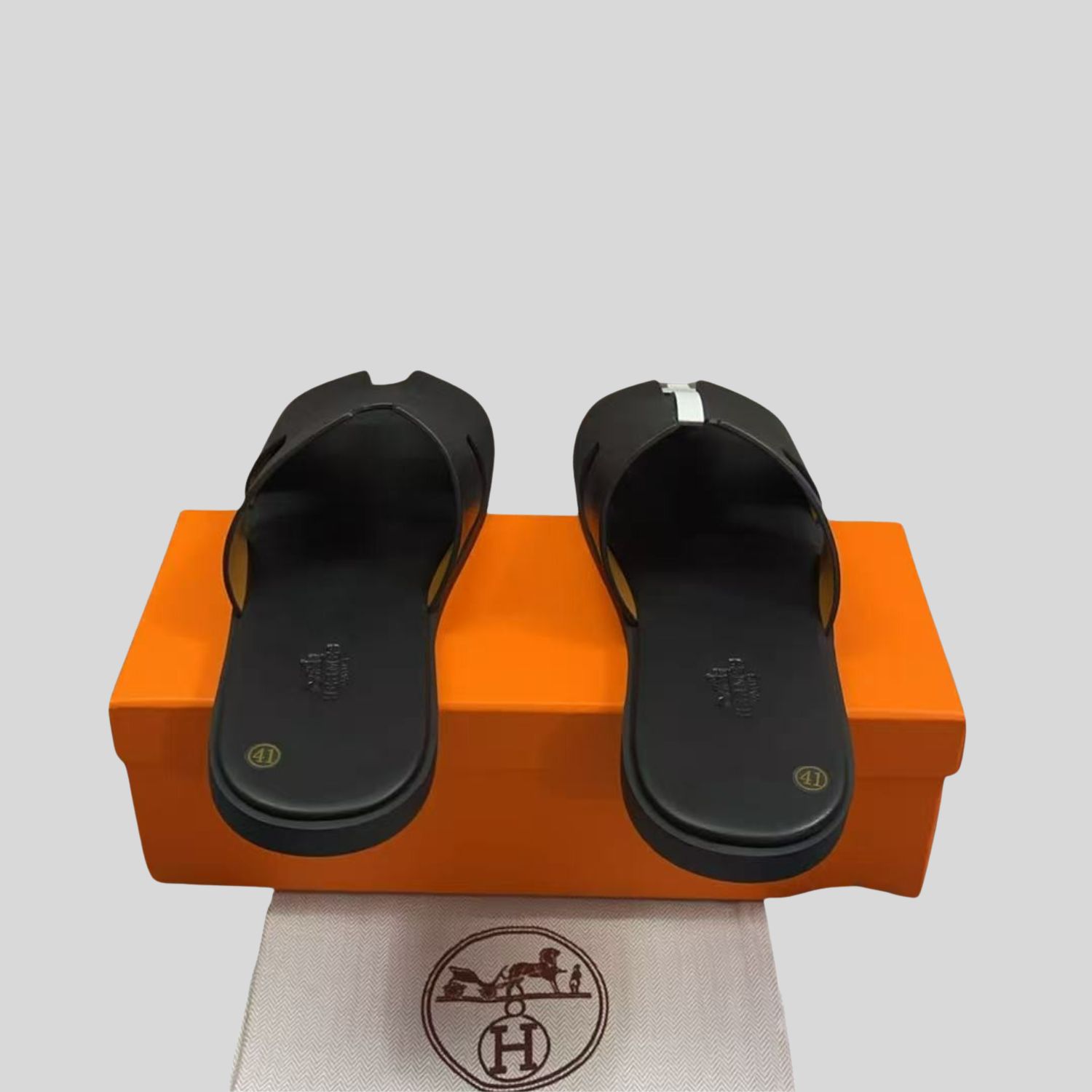 Hermes-Izmir-Sandal-Black