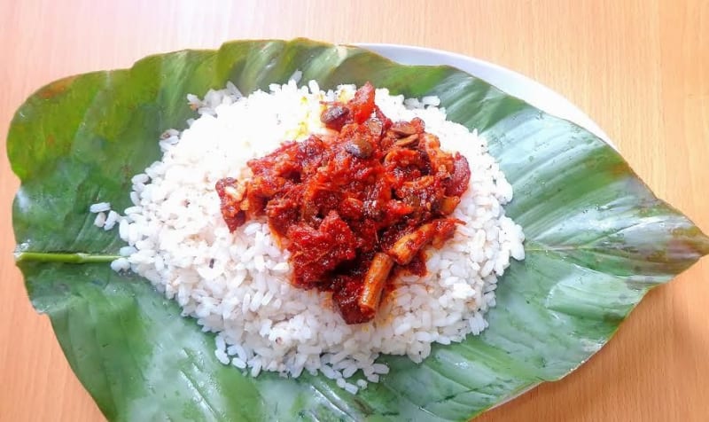 Ofada Rice & Ayamase Sauce