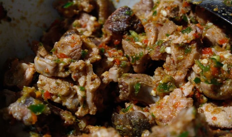 Asun (Peppered Goat Meat)