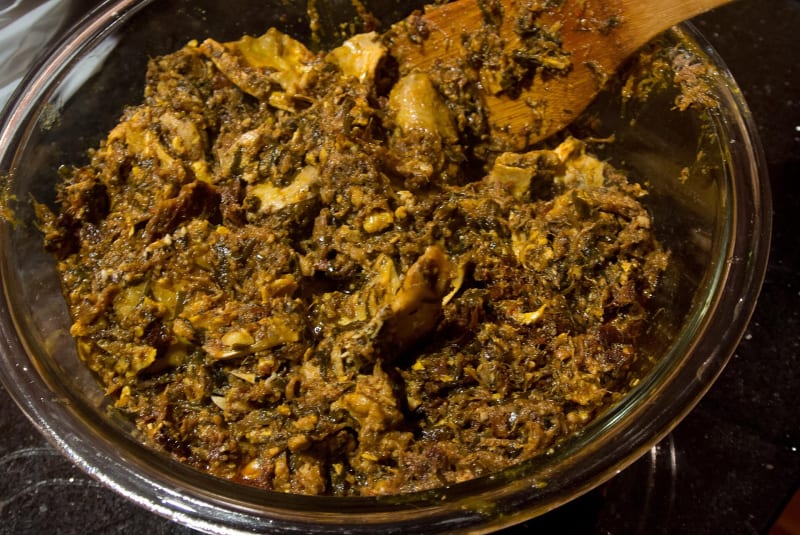 Isi Ewu (Spicy Goat Head)