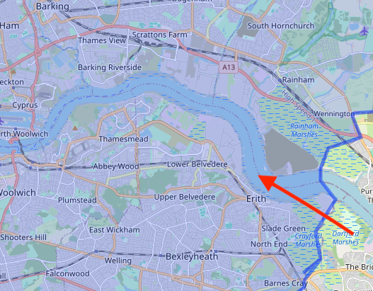 Excerpt of Greater London Polygon