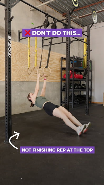 Ring rows are the number one substitute we use for pull-ups... but are you doing them right?

Ready to try your first class? Link in bio to get started!