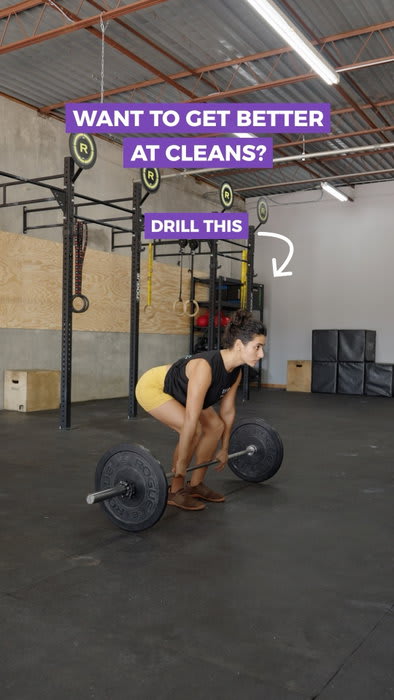 Want to get better at cleans? Drill these positions 🔥

Link in bio to sign up for your first class!