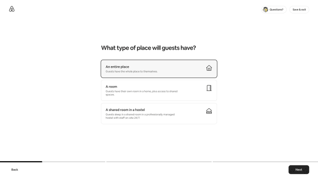 What type of place will guest have